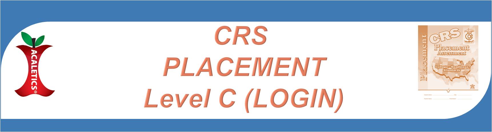 CRS Placement Login Heading