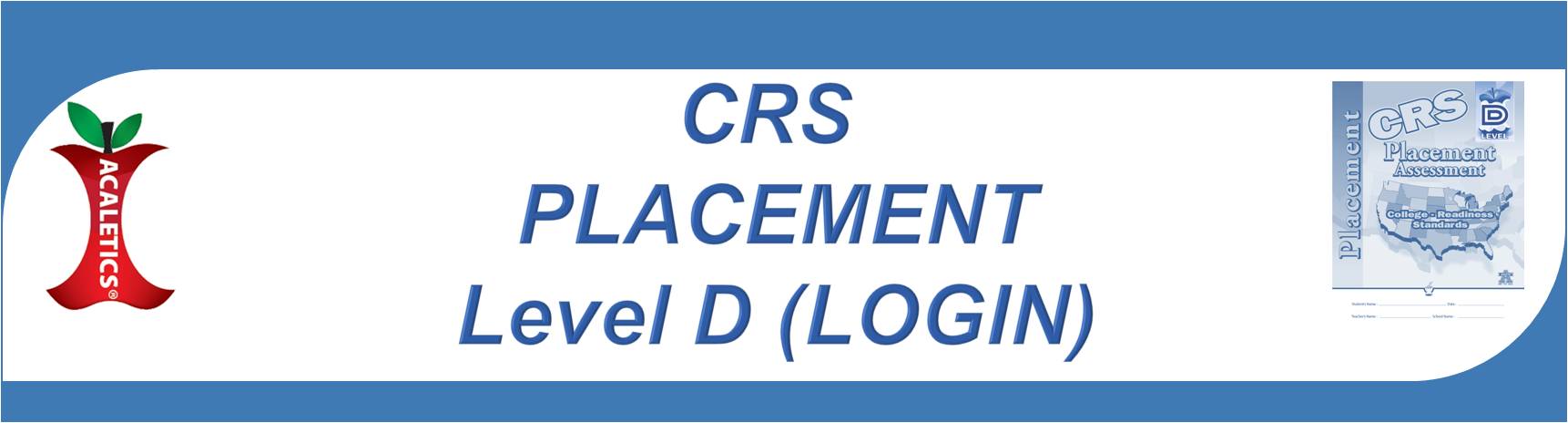 CRS Placement Login Heading